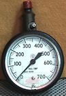 945-0 000lbs Acco Helicoil Gage Nos 0-700 Kgs Cm To Approx 10 Gas Pressure