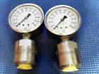 2 Psi Gauges Oil Steel Maximum Filled 60 Pressure Stainless