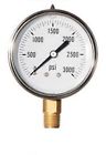 2100750 Mm Industrial Pressure Gauge Stainless Steel Case Lower Mount