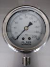 25cswlq200 Palmer Stainless Steel Liquid Filled Lb Pressure Gauge
