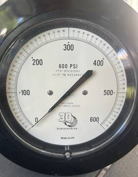 25504-28b21 3d Instruments Industrial Gauge Edp 0-600 Psi 1/4 Inch Npt Usa Made