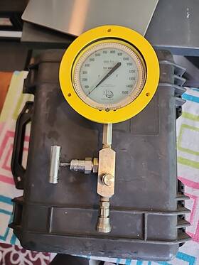 25545-31b54 3d Precision 6 Inch Test Gauge 0-1500 Psi 544 31a Swagelok 316 Instrument With Case