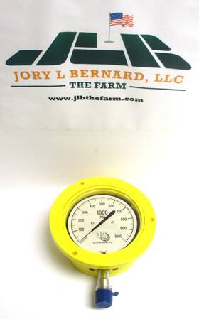 25504-29c74gad 3d Instruments Pressure Gauge 0-1000 Psi 1/2 Inch Mnpt Sst Surplus