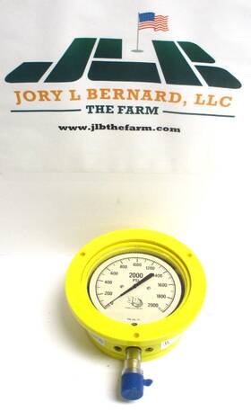 25504-32c74gad 3d Instruments Pressure Gauge 0-2000 Psi 1/2 Inch Mnpt Sst Surplus