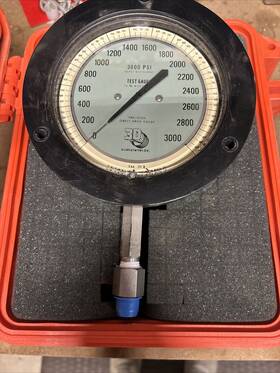 25544-33b11 3d Instruments 445150 3000 Psi Gauge High Accuracy 1/4% 25544-33b11- Used
