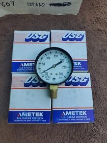 58156a 4 X Nos Usg Ametek C505a 2.5 30 Hg 300 Psi Vacuum 1/4 Anpt Lm