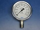 4285591 5000 " Liquid-filled 1 4 133.53 Psi Pressure Gauge Npt 2 Wika Lot