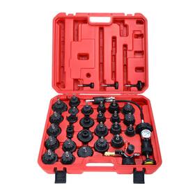 8m0009 8milelake 33pcs Radiator And Cap Pressure Tester Kit Vacuum Type Cooling Syst