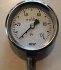 9745837 Wika Pressure Gauge Psi Npt Lower Mount Ss