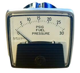 223-7 A & M Instrument Inc A&m Vtg 30 Psig Fuel Pressure Gauge Pn G.e. Nos Made In Usa