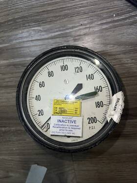 M22921 Acco Helicoid Gauge 2282-0 Pressure 0-200 Psi - Nasa Calibrated 4.5 Inch L5b1 M22921 Acco Helicoid Gauge 2282-0 Pressure 0-200 Psi - Nasa Calibrated 4.5 Inch L5b1