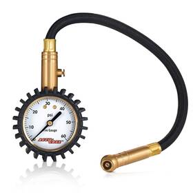 8542044435 Accu-gage Rh60xa Tire Pressure Gauge With Hose And Protective Rubber Guard A