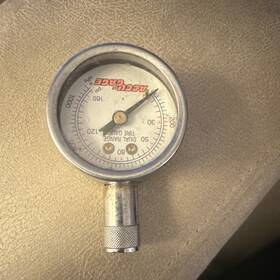 Dtg06 Accu-gage Dual Range Tire Gauge 160 Psi 2 Inch Face 1/4 Bottom Mount