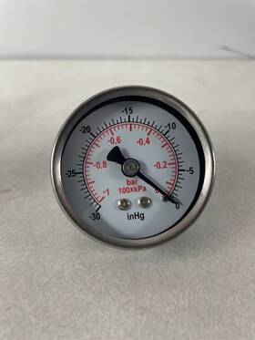 Zg20-152x-2b-01 Acutek 2 Inch Vacuum Gauge -30 To In Hg 1/4 Npt