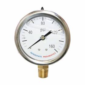 Agt-g7022-160 Agt Bottom Mount Oil Filled Pressure Gauge Mounted Gage 0-160 Psi