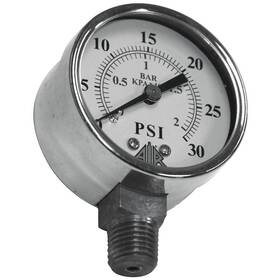 Ga2030s Air Systems International Pressure Gauge 0-30 Psi 25cd38