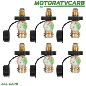 Mot4566268 All-carb 6pcs Convert Propane Tank Pol Valve To Qcc1 Pressure Gauge Adapter