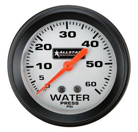 All80094 Allstar Performance Water Pressure Gauge 0-60psi 2-5/8in