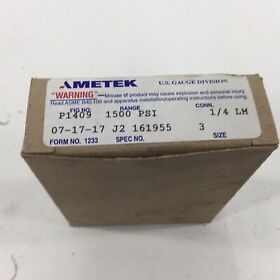 161955 Amatek Pressure Gauge 3inch 0-1500psi 1/4inch Npt Lm P1409