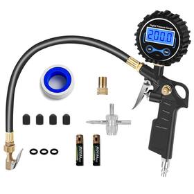 Tpg003 Amazstove Digital Tire Pressure Gauge 200 Psi Heavy Duty Air Chuck Compressor Atta