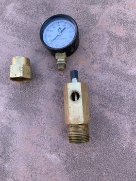 Pps1427-a American Granby Pressure Test Gauge 100 Psi 1/2 Inch Bottom Mount
