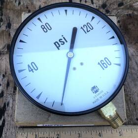 005559 Ametek Usg Pressure Gauge 160 Psi 4-1/2ftft 1/4 Anpt Lm Used With Box