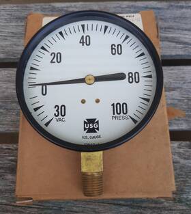 30-0-100 Ametek 012288 Gauge C500 1/4lm Spec Us 3 1/2 Inch Dia