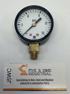 052420a Ametek Usg 2 Inch 15 Psi Gauge 1/8 Npt Lower