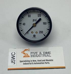 102673a Ametek Usg 2 Inch 200 Psi Gauge 1/8 Npt Rear Center