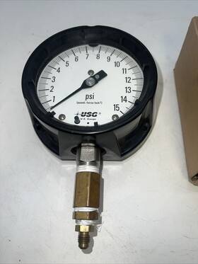 150983x Ametek Gauge Pressure 4 1/2 Inch Die Cast 15 Psi Anpt Untested