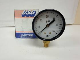 164005 Ametek Gauge 60 Psi. Glass Face Diameter-2 Inch P500k 1/8 Npt Bottom