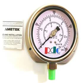 356475 Ametek 1/4 Inch X 3-15/16 200 Psi Pressure Gauge