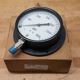 5841 Ametek High Pressure Gauge 0-3000psi 6 Inch Face 1/2 Lm Connector - New