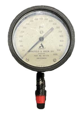 6685-00-850-1342 Ametek 1gt-174 Aw4530ae01 Pressure Gauge 10000 Psi