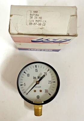 047104 Ametek Usg U-500 2.5 In 0-30 Hg Vacuum 1/4 Npt General Purpose Gauge