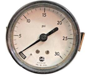 10982-1 Ametek Usg Pressure Gauge 0-30psi Brass U.s