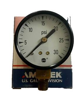 163931 Ametek Usg P500k Pressure Gauge 2 Inch 0-30psi 1/8 Npt