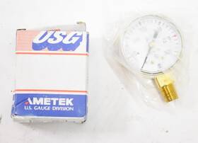 173640 Ametek Usg High Pressure Gauge 0-3000 Psi Bottom Mount Npt 2 Inch P601k 1/4