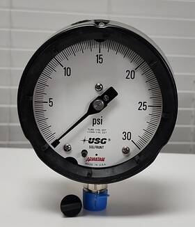 1981ldm Ametek Usg 30psi Size 4 Inch Anpt Lm Pressure Gauge 2ws3-6