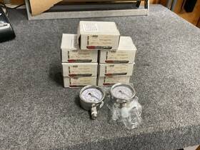 256098 Ametek Usg Lot Of 7 Pieces 63mm 1/4npt Psi Kpa 30psi -30-0 Psi/kpa