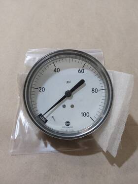 37341 Ametek Usg Us Gauge Pressure 3.5 Inch Dial Face 0-100 Psi - New Old Stock