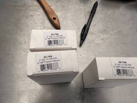 28-766 Ametek Usg 663547007668 2 Inch Dia/0-160psi 1/4 Npt Bottom Mount Gauge - Lot Of 3
