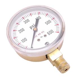 Cu-2581-jz Ametek Usg Pressure Gauge 0-600psi 2-1/2 Inch Face 1/4 Npt
