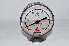 0168671 Anderson Instruments Liquid Filled Pressure Gauge 3-1/2ftft 0-100 Psi