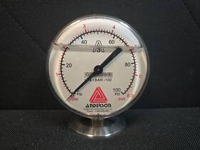 0316599 Anderson Instruments Liquid Filled Pressure Gauge 3-1/2ftft 0-100 Psi
