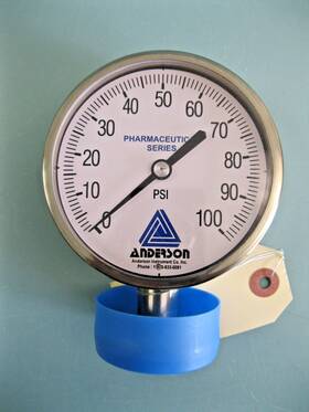 Em071010041421a0000 Anderson New 1 1/2 Inch Tri-clamp 100psi Sanitary Diaphragm Pressure Gauge D12
