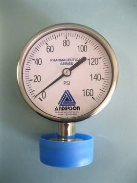 Em074010041421a Anderson New 1 1/2 Inch Tri-clamp 160psi Sanitary Diaphragm Pressure Gauge F7