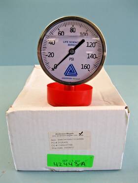 Em074010051121a0000 Anderson New Anderson-negele 2 Inch Tri-clamp 160psi Sanitary Diaphragm Pressure Gauge D12