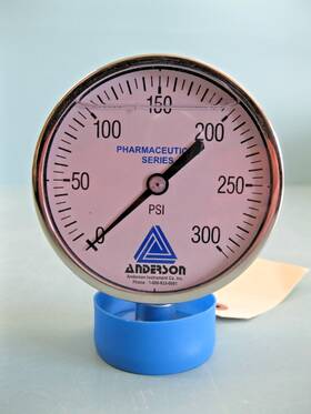 Em077010041111a Anderson New 1 1/2 Inch Tri-clamp 300psi Filled Sanitary Diaphragm Pressure Gauge H7