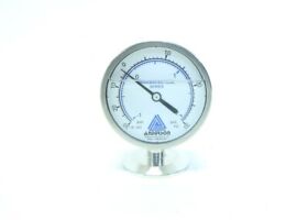 Em929010051111a Anderson Tri-clamp 3-1/4in 30 0 30psi Sanitary Pressure Gauge